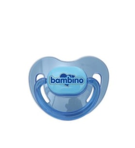Bambino Renkli Damaklı Emzik 0-6 Ay - Mavi