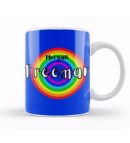 Morgan Freeman  Retro Rainbow Style Kupa Bardak Porselen