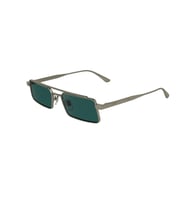 Calvin Klein CK 24111S 716 55 Unisex Dikdörtgen Gri Metal Güneş Gözlüğü