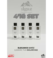 Ilgaz Çankırı Tuz Kolonyası 4'lü Set 80 Derece 400 ml Elegance Series