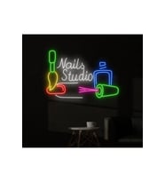 Nails Studio Yazılı ve Şekilli Neon Tabela