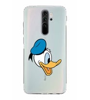 Xiaomi Redmi Note 8 Pro  Kamera Korumalı Kapak Donald Duck Tasarımlı Şeffaf  Kılıf
