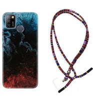INFINIX Smart 4 5 6 Zero 8 S5 Pro Kılıf Boyun Asklı Rasta Silikon Red Blue Black Abstact 1386