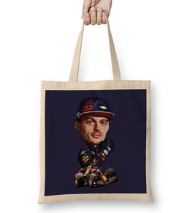 Max F1 Blue Tooned Bez Çanta Uzun Saplı
