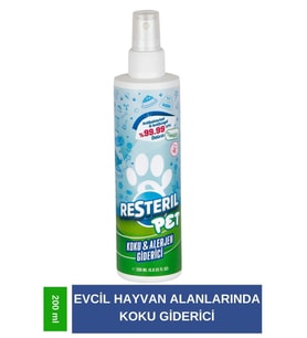 Vetürel Kedi Köpek Resteril Antialerjik Anti Koku Evcil Hayvan Hijyen Spreyi 200 ml