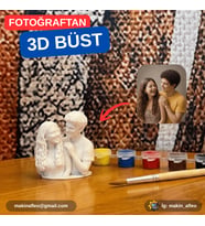 MakinaFleo Kişiye Özel 2 Kişilik Büst Figürü (9cm)