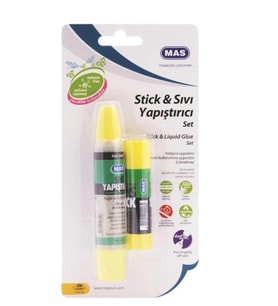 Mas Kartelada Stick Yapıştırıcı + Sıvı Yapıştırıcı Seti