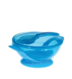 Bebedor Vakumlu Tabak Kaşık Set - Mavi