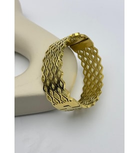 Çelik Gold Desenli Kelepçe - 26klp02