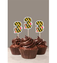 İş Makinaları Temalı * 3 (üç) Yaşında Cupcake Süsü '10lu