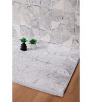 Voyage %100 Akrilik Yumuşak Dokulu Halı Kilim Salon Mutfak Koridor Yolluk Dokuma Makine Halısı (Mavi)