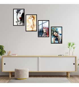 4 Parçalı Çerçeve Görünümlü Mdf Tablo 05