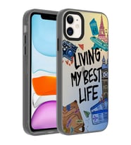 Apple iPhone 11 Kılıf Desenli Dragon Sert Kılıf Seyahat