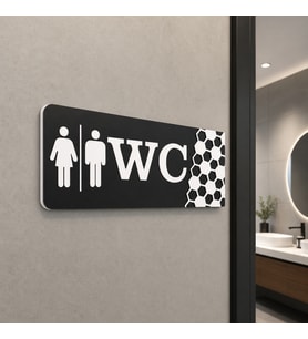 Dekoratif Wc Yönlendirme Tabelası