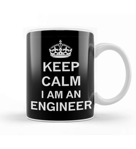 Keep Calm I Am An Engineer Kupa Bardak Porselen