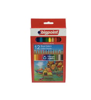 Bigpoint 12 Renk Üçgen Jumbo Kuru Boya Kalemi 943-121