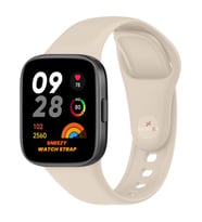 Xiaomi Redmi Watch 3 Uyumlu PureLux Soft Silikon Kordon (Bej)