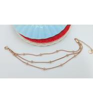 ELNES ÇELİK GOLD RENK ÜÇLÜ BİLEKLİK