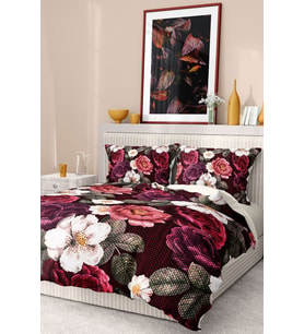 %100 Pamuk Saten Nevresim Takımı Lastikli Çarşaf Deluxe Çift Kişilik 3d Goblen