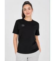 UMBRO Season Siyah Pamuklu Kadın Spor Tişört - VF0510
