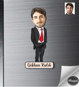 Kişiye Özel Öğretmen Erkek Ahşap Magnet -5