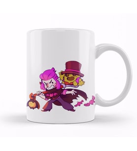 Mortis and Spike Brawl Stars Kupa Bardak Porselen