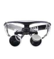 HiperLupa ST355 Doktor Gözlük Uvex Siyah Gri Çerçeve 3-5X Metal Çerçeve Loupe