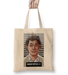 Jim Halpert Dunder Mifflin Bez Çanta Uzun Saplı