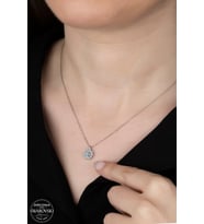 SWAROVSKİ CRYSTAL BUKET 925 AYAR GÜMÜŞ KOLYE