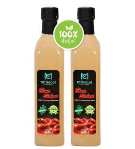 Minecal Elma Sirkesi 2x500 ml – %100 Katkısız Doğal  Şekersiz  Koruyucu Içermez