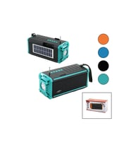 J-İPOK P-520 HASUBA HS-293 FENERLİ SOLAR PANELLİ - USB ŞARJLI BLUETOOTH FM RADYO MP3 USB - TF PLAYER 8W GO-53-vice 00372