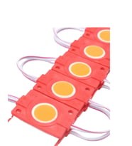 20 Adet 12 Volt 2.4 Watt Kare Kırmızı Cob Led Modül IP65