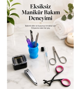 Profesyonel Manikür Pedikür Bakım Seti Çok Amaçlı Kişisel Bakım Kiti