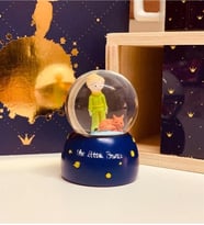 Boy Küçük Prens Cam Kar Küresi Işıklı 6.5 cm Dekoratif Hediyelik