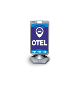 Otel     Reklam ve Yönlendirme Uyari Dubasi A Tabela Gri