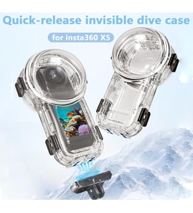 Insta360 X5 Invisible Magnetic Dive Case / Görünmez Manyetik Dalış Kabı (60M)