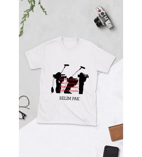 Kişiye Özel Gazeteciler ve Basın Bayramı Tasarımlı Tshirt (Beyaz)