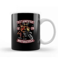 Steampunk Motorcycle Kupa Bardak Porselen