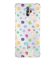PrintiFy Oppo A9 2020 Uyumlu Water Color 6 Baskılı Şeffaf Köşe Korumalı Antişok Kılıf