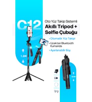 Çok Amaçlı Bluetooth Tripod ve Selfie Çubuğu, 180cm Uzunluk