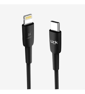 K621 Safe PD 30cm 3A Tip-C Lightning Powerbank Şarj Kablosu (Siyah)