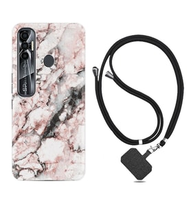 Tecno Spark 6 6 Go 8C 8 Pro 7 7 Pro Kılıf Boyun Askılı Silikon Colorfull Marble 2 1389