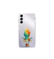 Samsung Galaxy A24 ile uyumlu Splash ahtapot tasarımlı şeffaf silikon kılıf