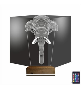 Luvivia Fil 3D Lamba - Masa Gece Lambası