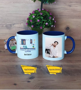 Yazılım Geliştirme Uzmanı Kupa Bardak Lacivert Fotoğraflı