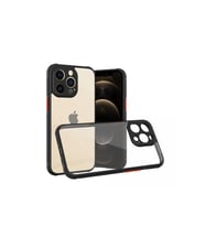 iPhone 13 Pro Kılıf Miami Şeffaf Silikon - Siyah