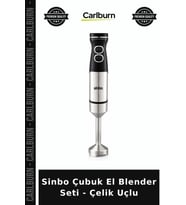 Özel Üretim Mutfak Pratik Ergonomik Sinbo Çubuk El Blender Seti - Çelik Uçlu - Güçlü Performans