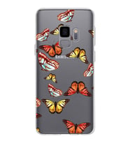 PrintiFy Samsung Galaxy S9 ile Uyumlu 1mm Slim Fit Water Color 2 Baskılı Şeffaf  Kılıf