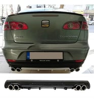 Seat Cordoba Siyah Difüzör Çiftli Yuvarlak Egzoz Görünümlü D Tip Difizör