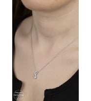 Union Swarovski Zirconia Kadın Pırlanta Montür Tektaş Gümüş Kolye